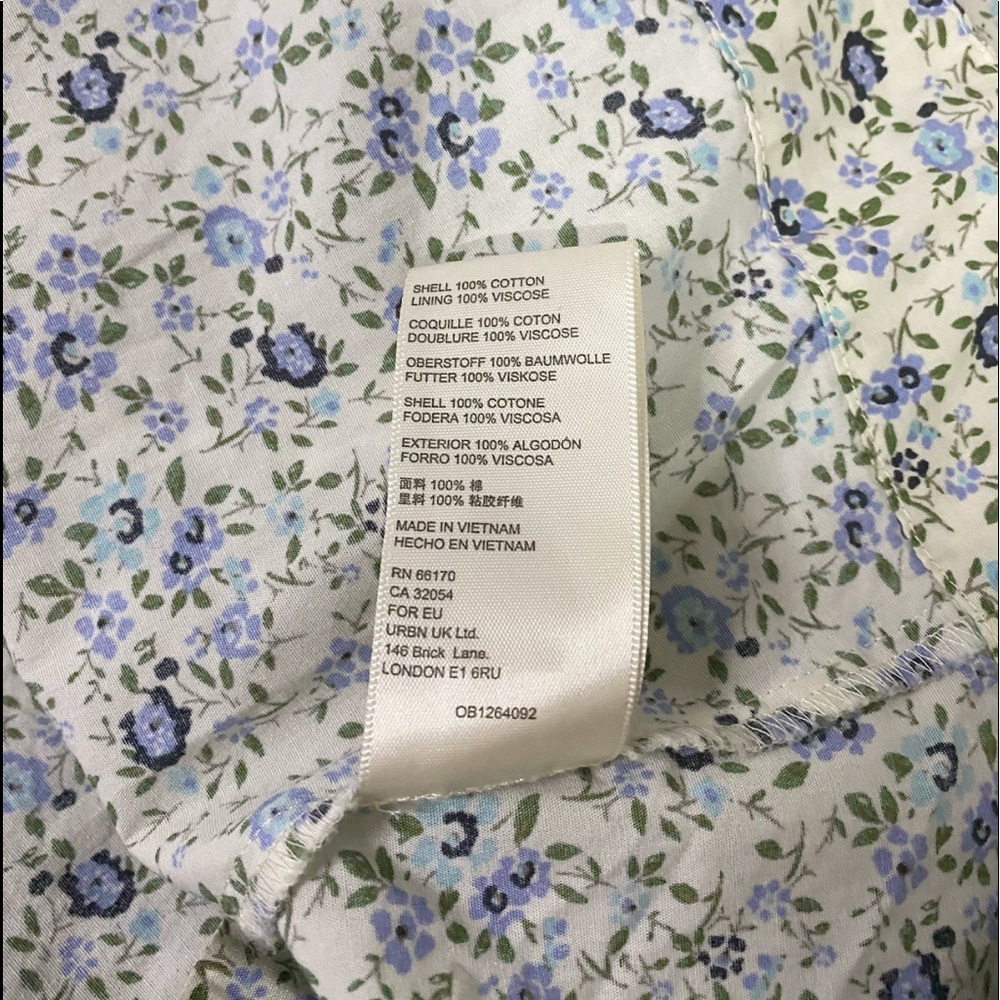 SOLD - Free People Petunia Smocked Floral Mini Dress - Picture 9 of 9